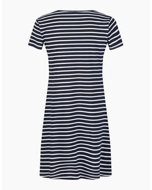 Regatta Balia Crew Neck Short Sleeve Knee Length Dress - Blue