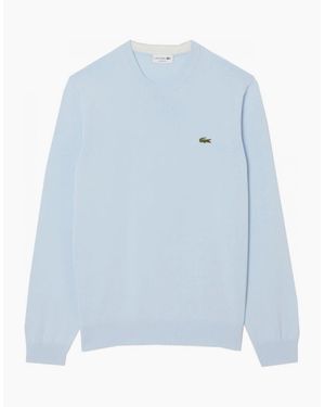 Lacoste Ah1985 Cotton Crew Knit - Blue