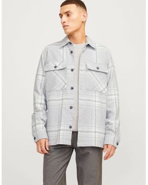 Jack & Jones Raymond Regular Fit Long Sleeve Shirt - Grey
