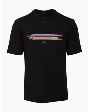 Paul Smith Casual Fit Stripe T-Shirt - Black