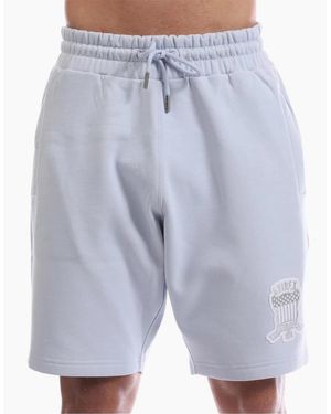 Avirex Sunny Fleece Sweat Shorts With Elasticated Waistband - Blue