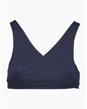 Tommy Hilfiger Flag Cotton Bralette - Blue