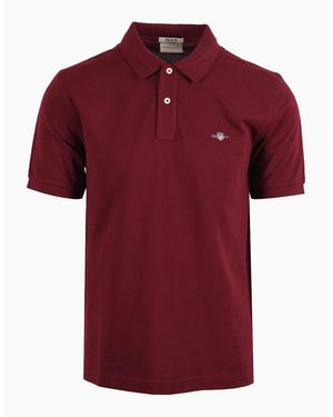 GANT Classic Reg Polo Deep Grape Wine - Red