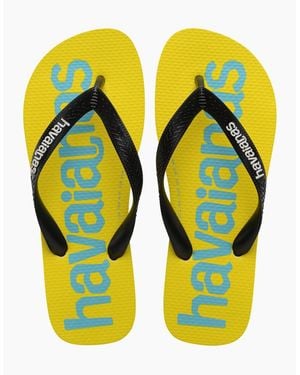 Havaianas Top Logomania Flip Flops - Yellow