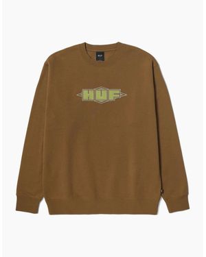 Huf Quality Mud Crewneck Sweatshirt - Natural