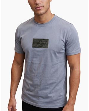 883 Police T Shirts Siclen Crew Neck Short Sleeve Casual Summer Cotton Tee - Blue