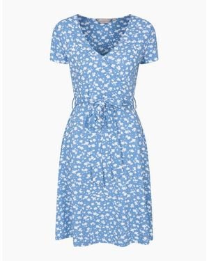 Mountain Warehouse Ladies Santorini Jersey Uv Protection Wrap Dress - Blue