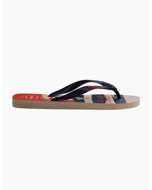 Havaianas Naut Flip Flops With Thong Toe - Blue