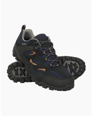 Mountain Warehouse Curlews Waterproof Suede Walking Shoes - Black