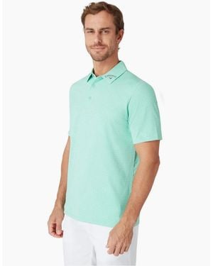 Callaway Apparel Emea Collared Neck Short Sleeve Polo Shirt - Green