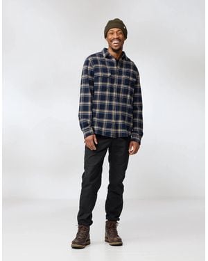 Fjallraven Ovik Heavy Flannel Shirt - Blue