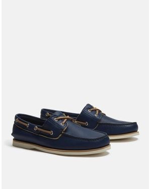 Timberland Full Grain Leather Classic Boat Shoe - Blue