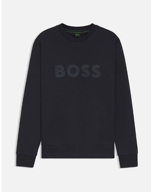 BOSS Salbo Crewneck Sweatshirt - Blue