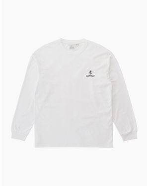 Gramicci One Point Logo Long Sleeve T-Shirt - White