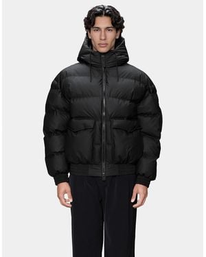 Rains Alta Bomber Puffer Jacket - Black