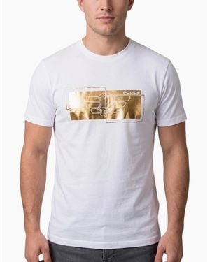 883 Police T Shirts Parco Cotton Tee - White