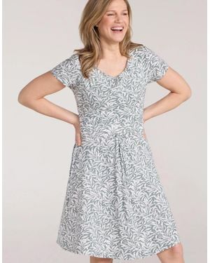 Mountain Warehouse Ladies Orchid Leafy Floral Uv Dress - Grey