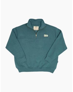 Bleubird Bracken Quarter Zip Sweatshirt - Blue