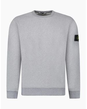Stone Island Brushed Organic Cotton Sweatshirt - Grey