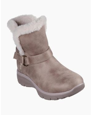 Skechers Easy Going Dreamers Ankle Boots With Low Heel - Grey