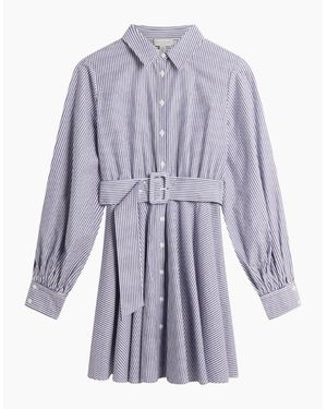 Ted Baker Ibarra Cotton Shirt Mini Dress - Purple