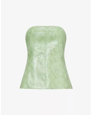 Amy Lynn Tube Sleeveless Slim Fit Top - Green