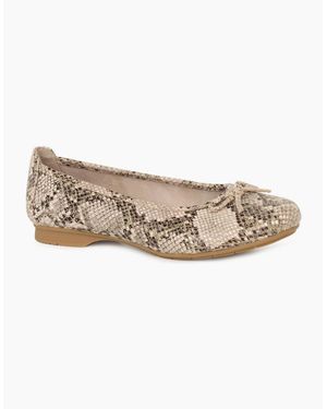 Softline Cancan Ballet Court Shoes - Natural