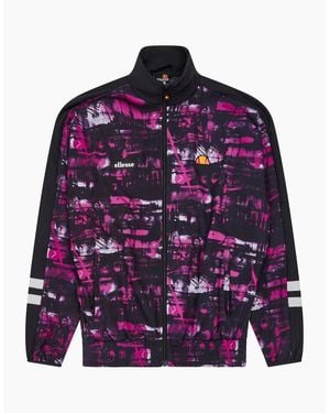 Ellesse Boulevard Funnel Neck Long Sleeve Jersey Top - Purple