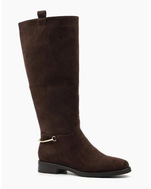 Lunar Kesha Knee High Boots - Brown
