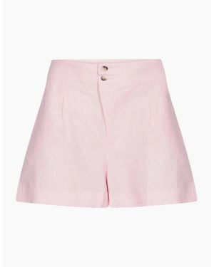 no emotions Linen Shorts - Pink