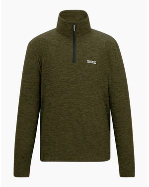 Regatta Thompson Marl Half Zip Fleece Jacket - Green
