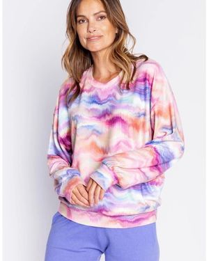 Pj Salvage Salv Tie Die Shirt - Purple