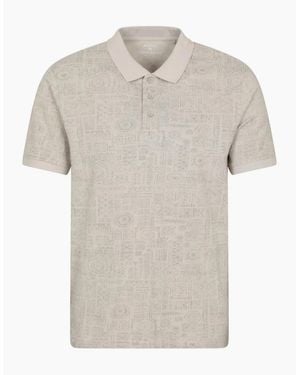 Mountain Warehouse Dawnay Textured Pique Polo Shirt - White