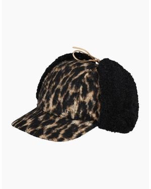 Barts Sunnaha Faux Fur Ear Flaps Baseball Cap - Black