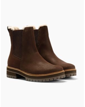 TOMS Bennet Nubuck Chocolate Boots - Brown