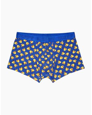 Happy Socks Rubber Ducks Boxer Trunk - Blue