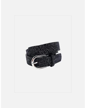 Nooki Design Glitterball Sparkly Belt - Black
