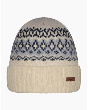 Barts Gregoris Cuffed Knitted Fleeceband Beanie - Natural