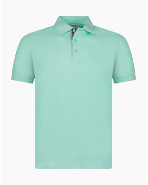 Burberry Hartford Check Polo Shirt - Green