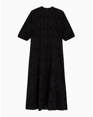 Ted Baker Nikaia Oversized Broderie Midi Dress - Black