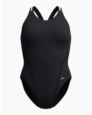 Speedo Ladies Performance Muscleback One Piece Swimsuit - Black