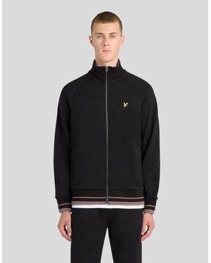 Lyle & Scott Cotton Tipped Track Jacket - Black
