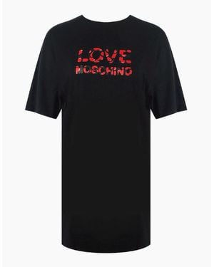 Love Moschino Bubble Logo T-Shirt - Black