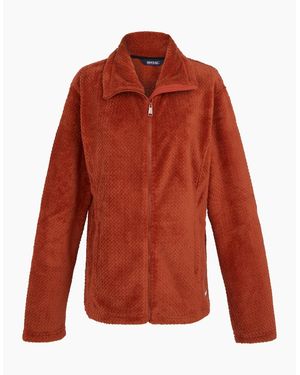 Regatta Ladies Heidy Fluffy Full Zip Fleece Jacket - Red