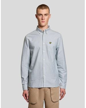 Lyle & Scott Stripe Oxford Shirt - Blue