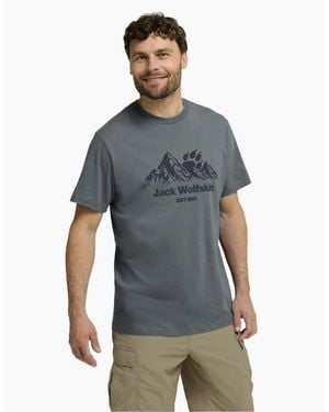 Jack Wolfskin Carefree Short Sleeve T-Shirt - Blue
