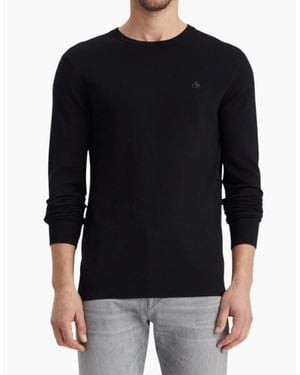 Scotch & Soda Viscose Pullover Crew Neck - Black