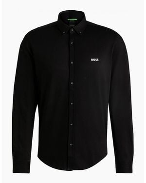 BOSS Boss B Motion Regular Fit Stretch Shirt - Black