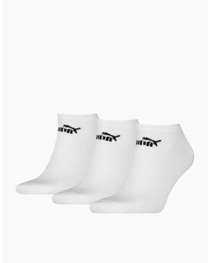 PUMA Adult Logo Trainer Socks (Pack Of 3) - White