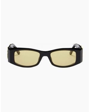 Palm Angels Angel Rectangle Sunglasses - Natural